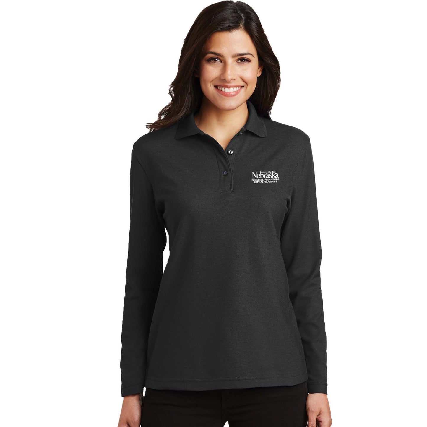 Port Authority Ladies Silk Touch Long Sleeve Polo