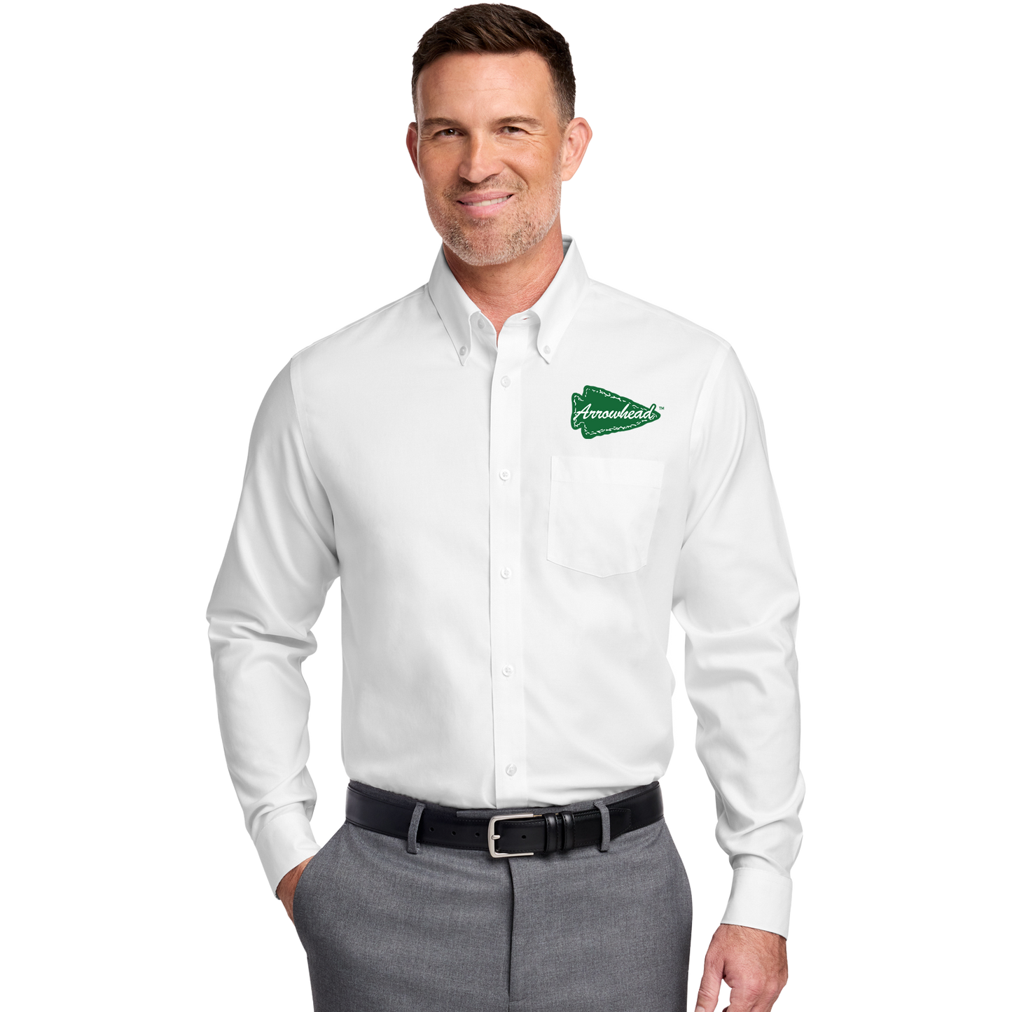 Brooks Brothers® Wrinkle-Free Stretch Nailhead Shirt Arrowhead