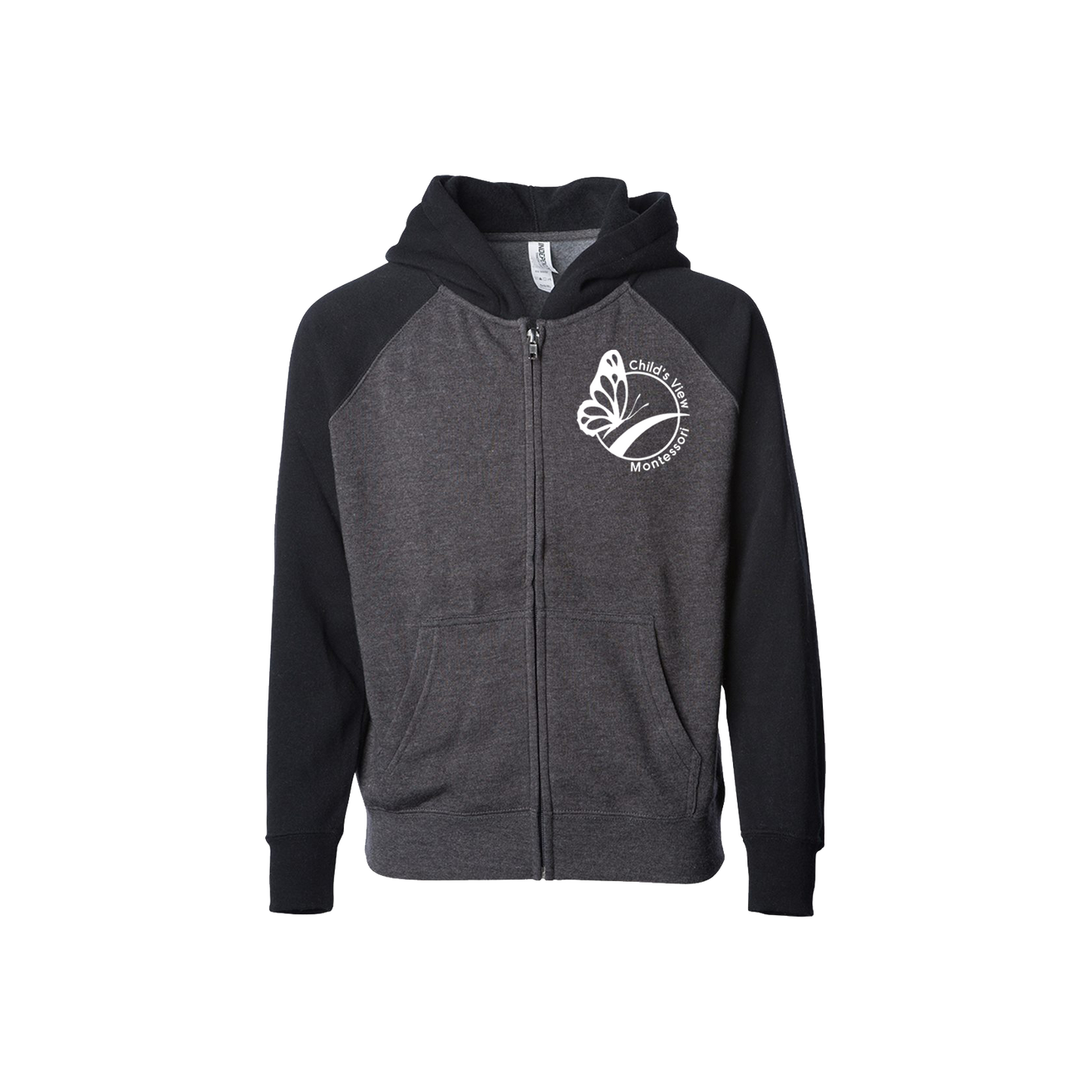 Toddler Raglan Zip Hoodie