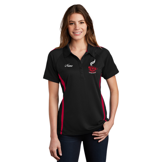 Sport-Tek® Ladies Colorblock Polo Tazza Coffee