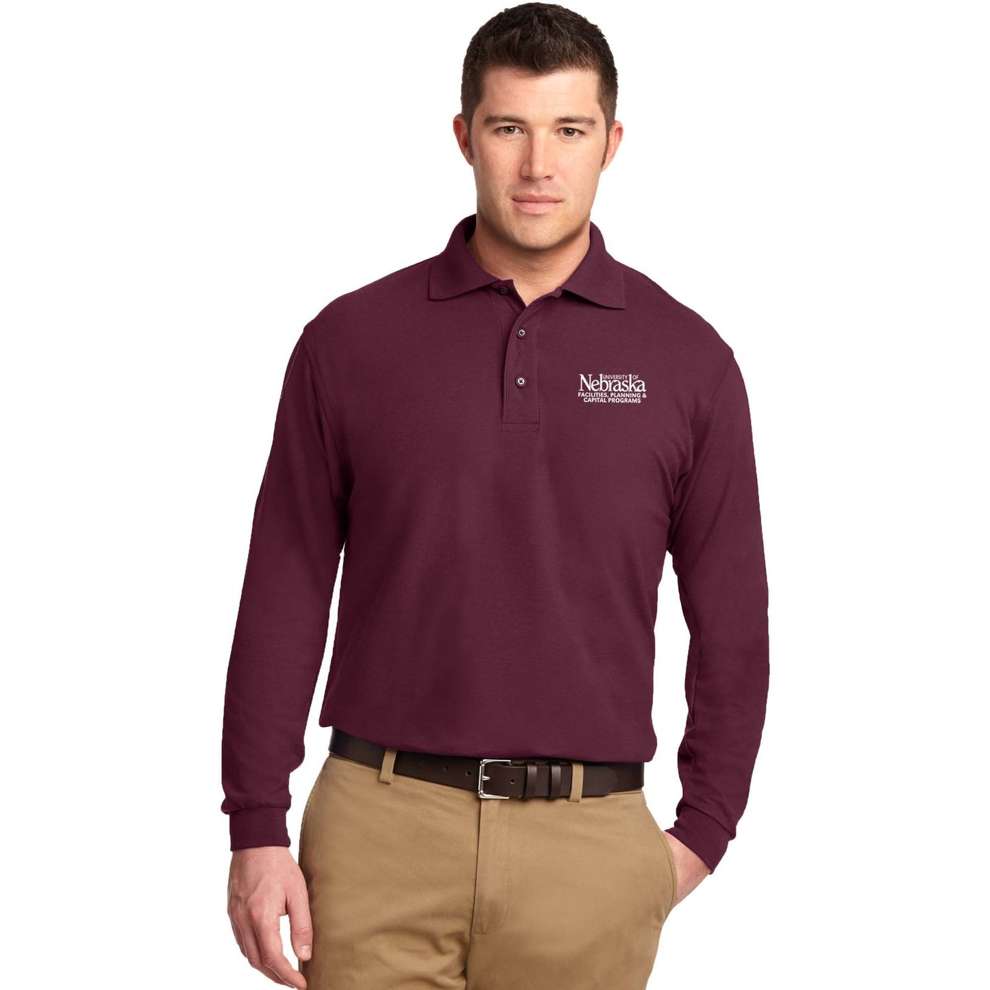 Port Authority Silk Touch Long Sleeve Polo