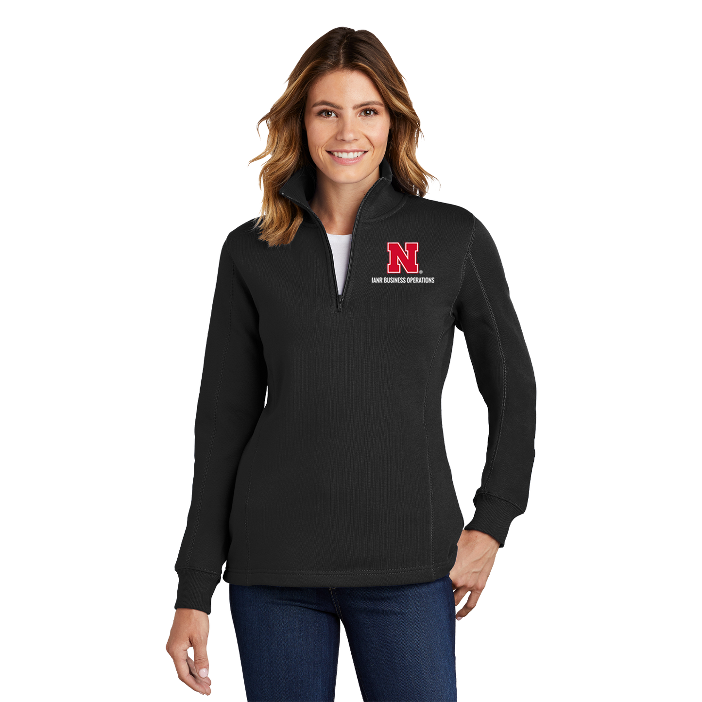 Sports-Tek® Ladies 1/4 Zip Sweatshirt