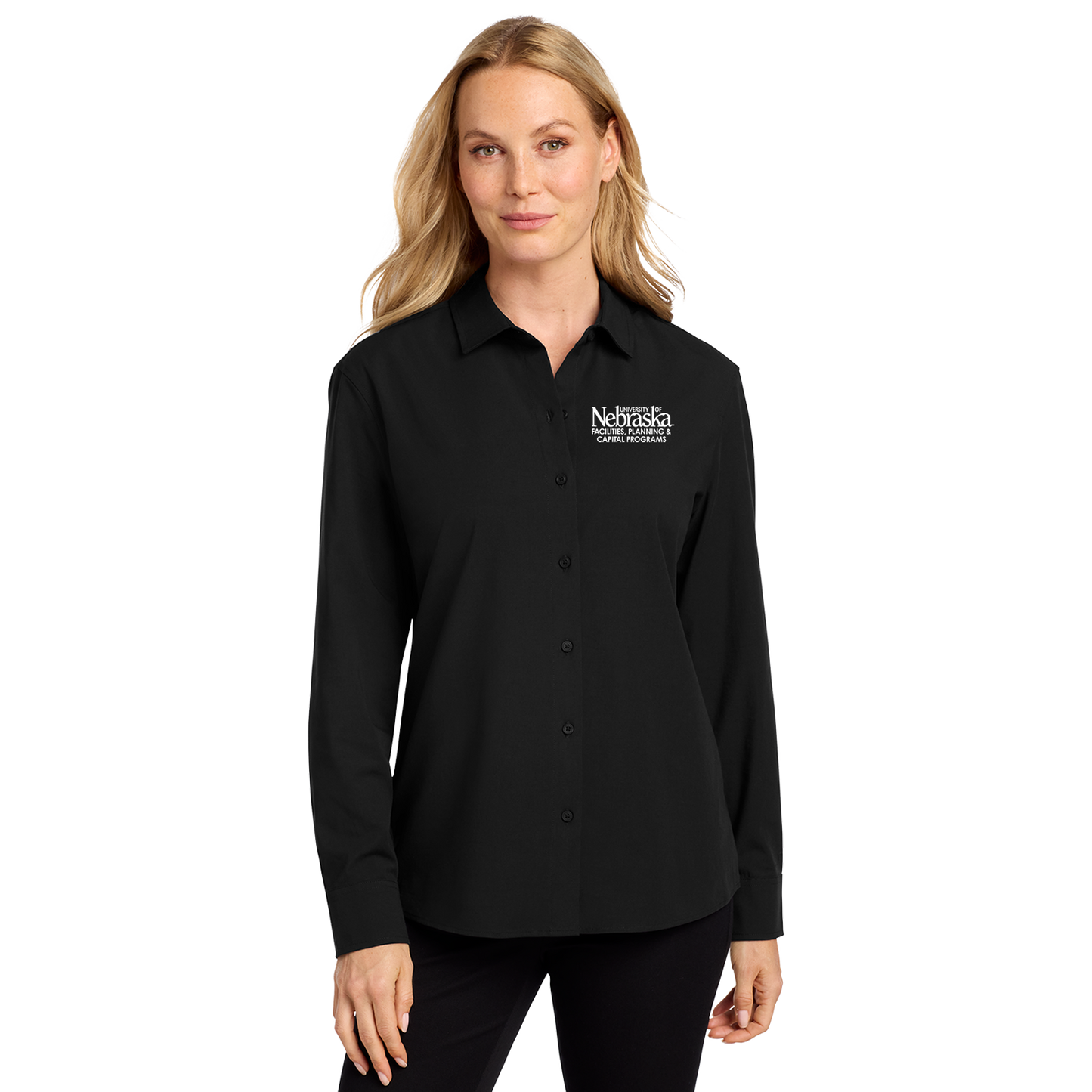 Women's Long Sleeve Stretch Woven Shirt