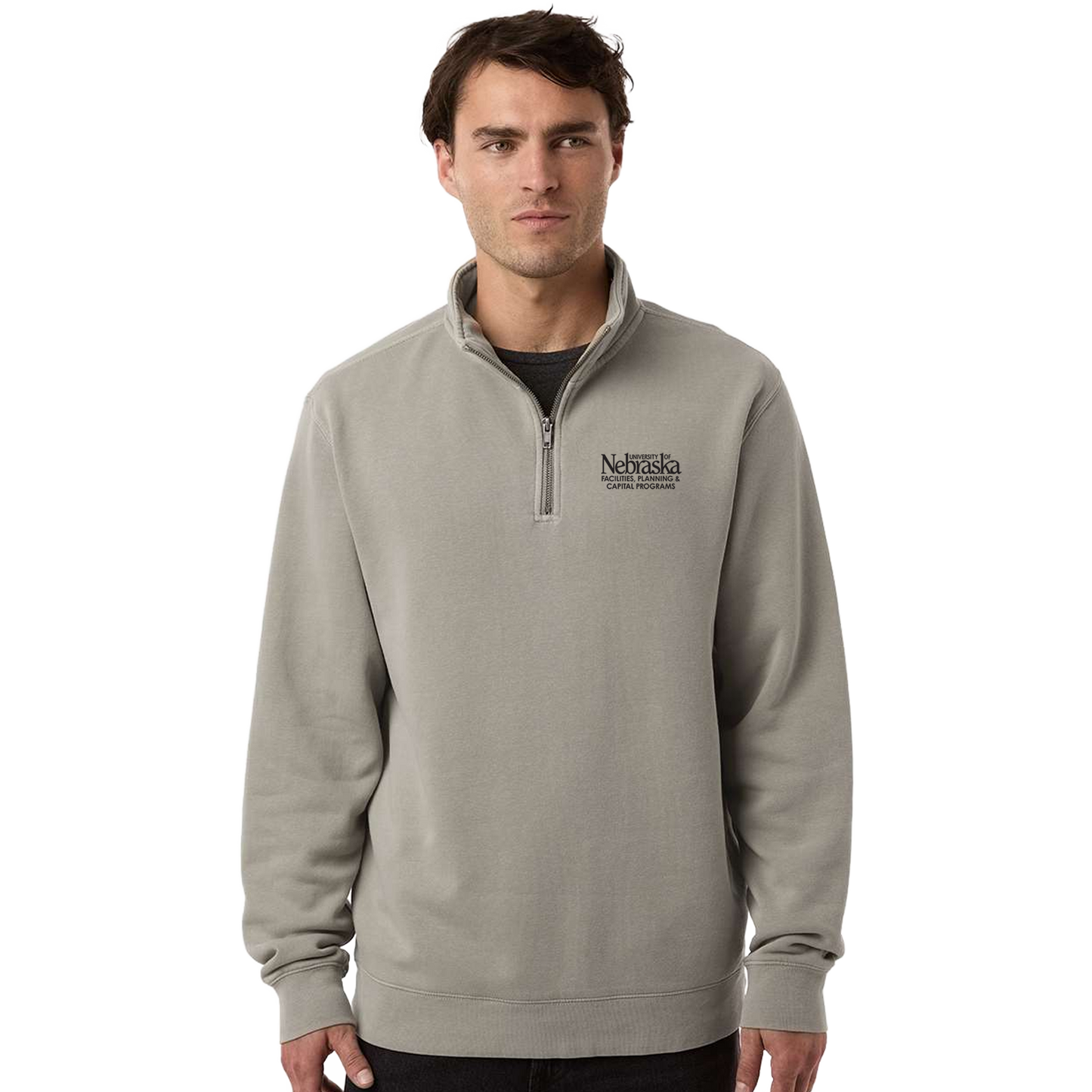 Pigment-Dyed Quarter-Zip Pullover