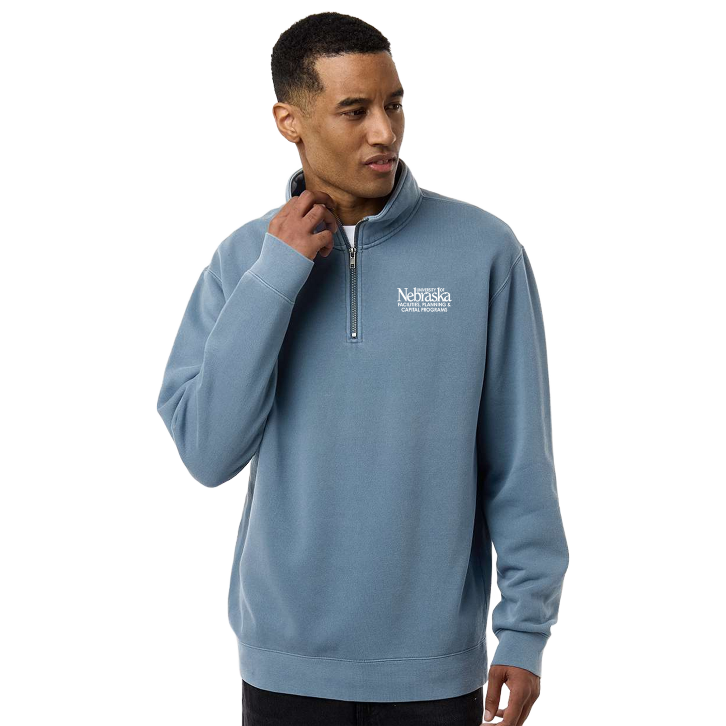 Pigment-Dyed Quarter-Zip Pullover